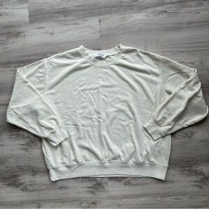Double Zero Off-White Oversized Crewneck Top Medium M